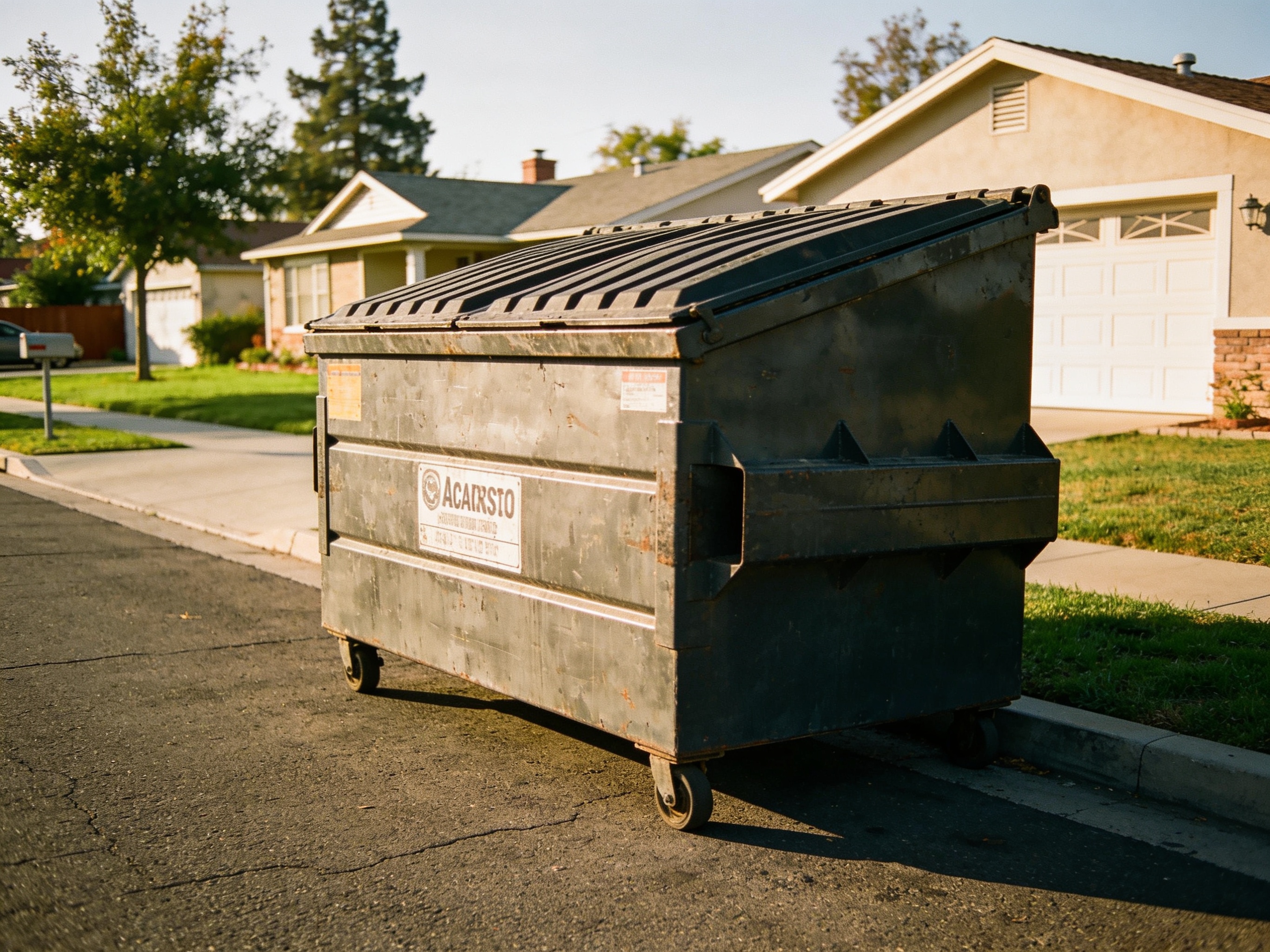 Sacramento Rules for Placing a Dumpster on the Street or Driveway